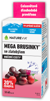 Brusinky v lahvičce